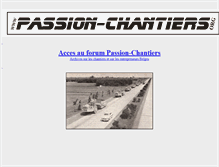 Tablet Screenshot of passion-chantier.org